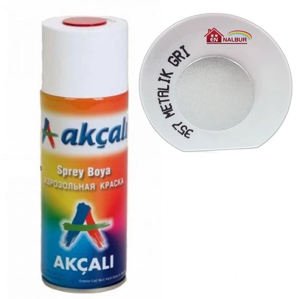 Avmdepo  Akçalı Sprey Boya 400 ml 357 Metalik Gri