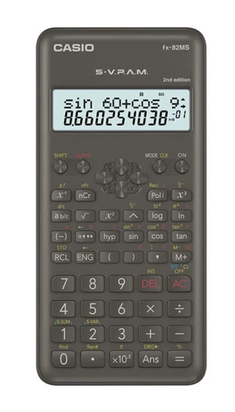 Casio Fx-82Ms 2. Versiyon 240 Fonksiyon Bilimsel Hesap Makinesi