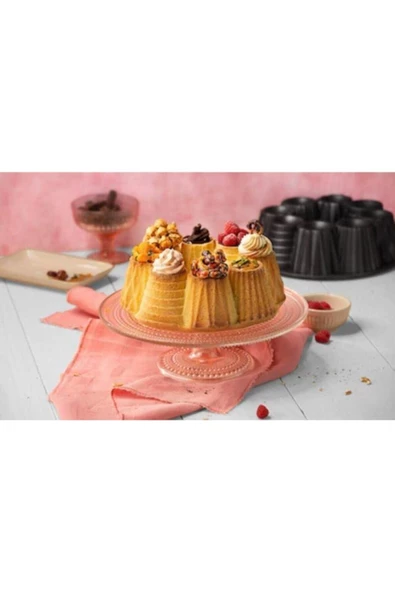 Carat Oms Döküm Granit Muffin Kek Kalıbı Kırmızı - 2