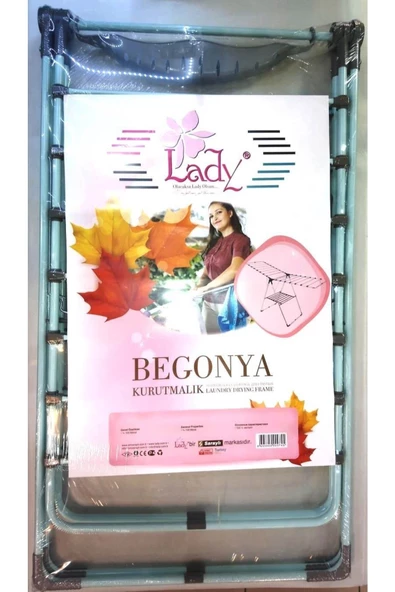 Lady Saraylı Xxx Saraylı Lady Mandallı Beyaz Begonya Çamaşır Kurutmalık - 3