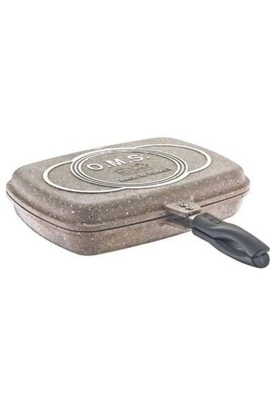 Oms Granit 36X26x9 Cm Balık Tava 3215 Kahverengi