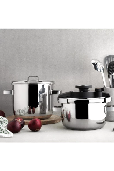 Schafer Compact Inox Düdüklü Ten.seti -2 Li-4 Prç.