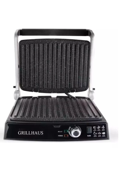Schafer Grill Haus Tost Makinesi 2000 W Inox Granit Izgara Makinesi - 5