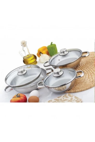 gülsan Omlet Set 6 Parça (cam Kapaklı)