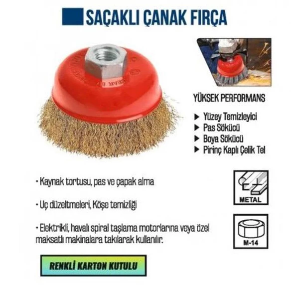 Tower Saçaklı Çanak Fırça 65 mm - 3