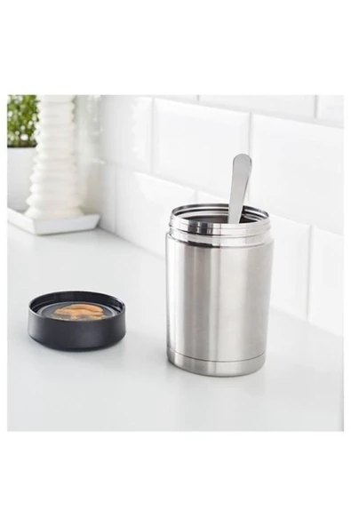IKEA Efterfragad 0,5 Lt Yemek Gıda Çorba Termosu Paslanmaz Çelik - 2