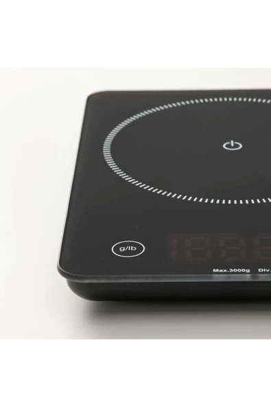 Genomsnıtt Hassas Dijital Mutfak Tartısı Terazi Siyah 3 Kg - 7