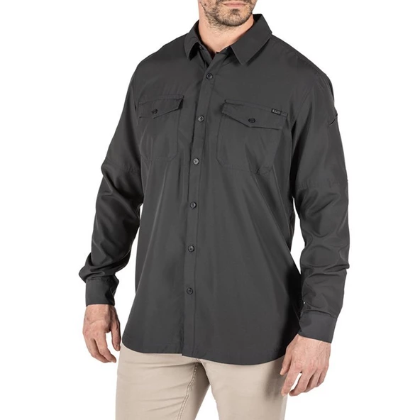 5.11 MARKSMAN L/S GRI GOMLEK - Resim 9