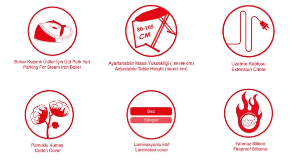 Harbinger MM123 BlackBoard Ütü Masası - 9