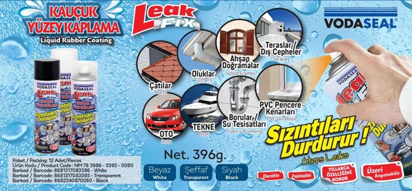 Leak Fix Su Geçirmez Sızdırmaz Sprey 396 Gr - 8