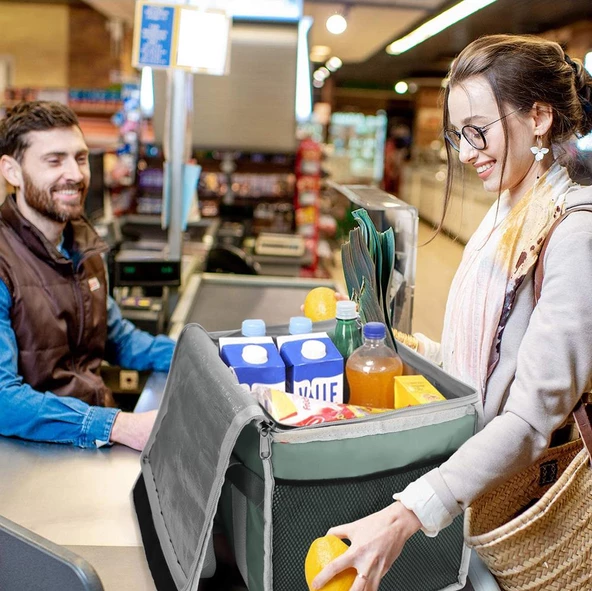 Coolist CL36LG 36 Litre Katlanabilir Termos Bez Çanta / Buzluk - Resim 9