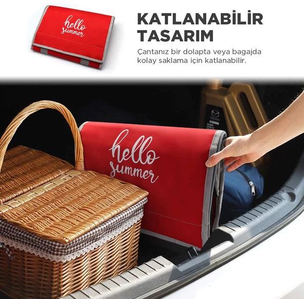 Coolist CL36R 36 Litre Katlanabilir Termos Bez Çanta / Buzluk - Resim 11