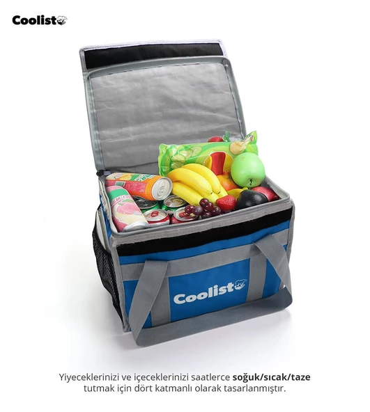 Coolist Cl36b 36 Litre Katlanabilir Termos Bez Çanta / Buzluk - Resim 6