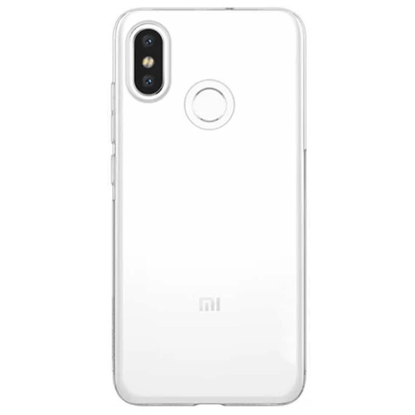 Gpack Xiaomi Mi Max 3 Kılıf Süper Silikon Arka KorumaNano Glass