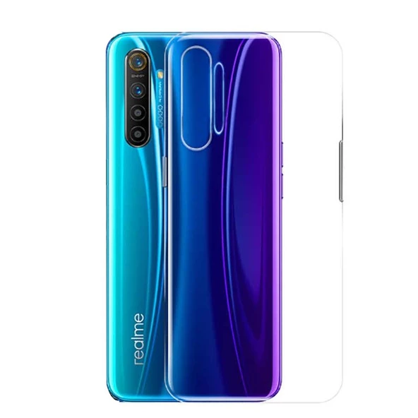 Gpack Realme XT Kılıf Süper Silikon Arka KorumaNano Glass