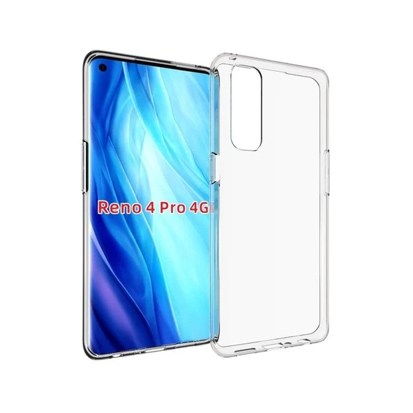 Gpack Oppo Reno 4 Pro Kılıf Süper Silikon KorumaFull Kapatan Ekran