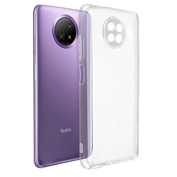 Gpack Xiaomi Redmi Note 9 5G Kılıf Kamera Korumalı  Silikon Renksiz