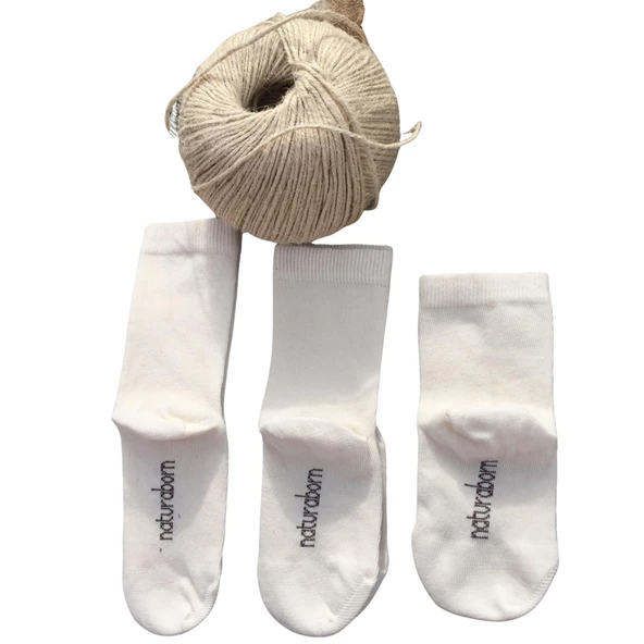 Naturaborn GOTS Organik Sertifikalı Bebek Çorabı (4 Çift) - 3