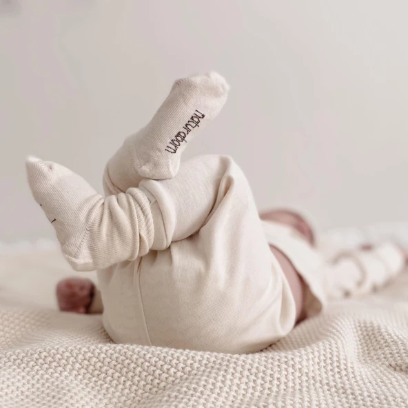 Naturaborn GOTS Organik Sertifikalı Bebek Çorabı (4 Çift) - 6