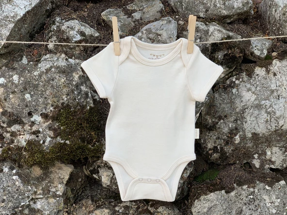 Naturaborn GOTS Organik Sertifikalı Kısa Kollu Bebek Body - 2