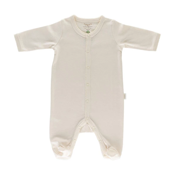 Naturaborn GOTS Organik Sertifikalı Patikli Kroşetalı Bebek Uyku Tulumu - 6