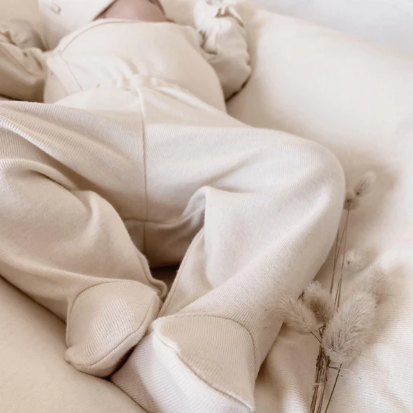 Naturaborn GOTS Organik Sertifikalı Bebek Patikli Pantolon - 5