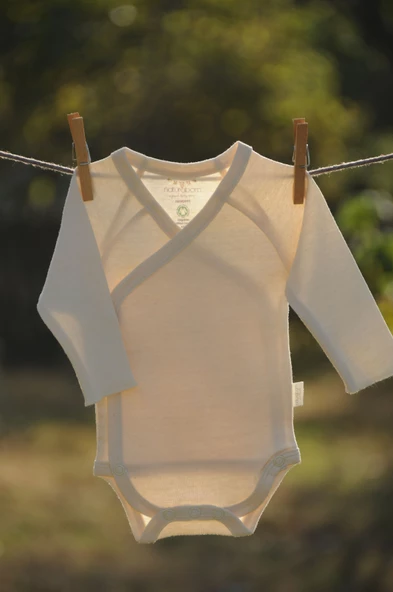 Naturaborn GOTS Organik Sertifikalı Bebek Kimono Yaka Body - 2