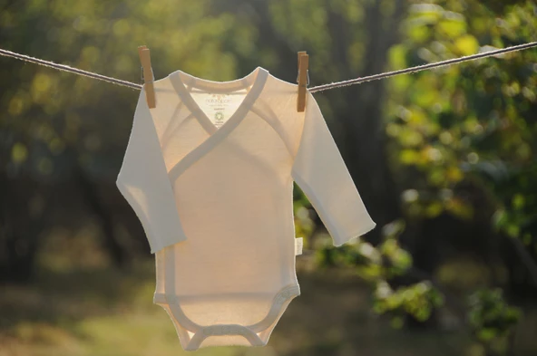 Naturaborn GOTS Organik Sertifikalı Bebek Kimono Yaka Body - 3
