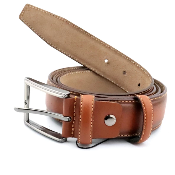 Hakiki Deri Kumaş Kemeri Erkek Aksesuar - 4