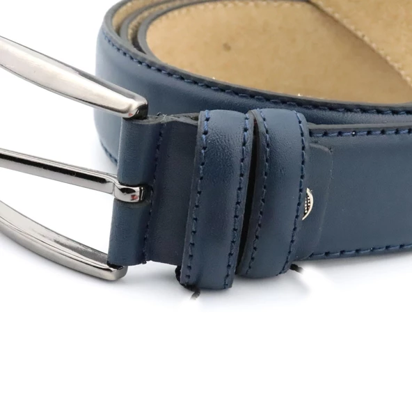 Hakiki Deri Kumaş Kemeri Erkek Aksesuar - 5