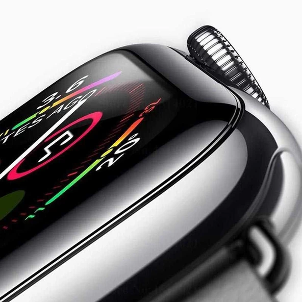 Gpack Apple Watch 44mm ppma Full Yapışan Ekran Koruyucu Siyah - 3