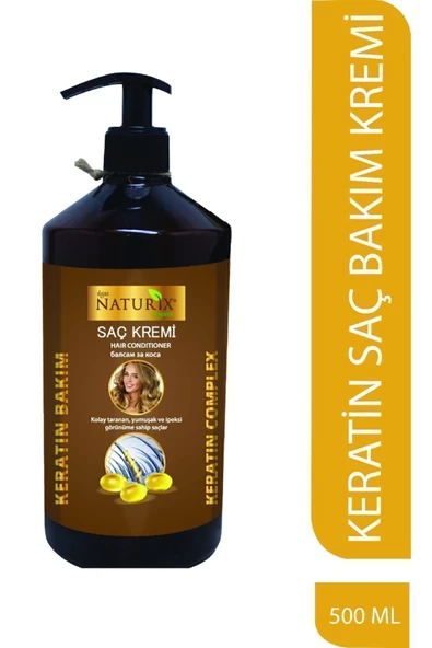 Tuzsuz Keratin Bakım Saç Kremi 500 Ml - Yıpranmış Saçlara Özel Onarıcı Bakım ürün görseli 1