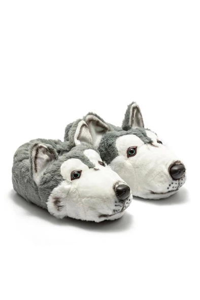 Twigy YY0272 Tw Sıberıa Hayvanlı Kadın Panduf Gri 36-41