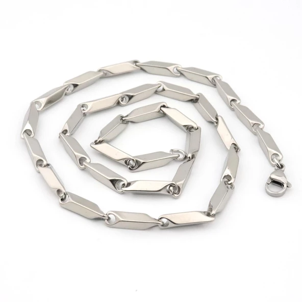 Pigado Paslanmaz Çelik Kibar Model Erkek Kolye 55 cm - 2