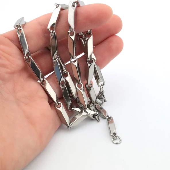 Pigado Paslanmaz Çelik Kibar Model Erkek Kolye 55 cm - 4