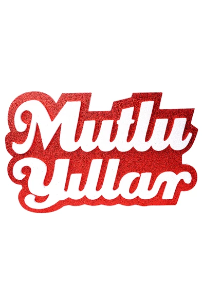 Yılbaşı Mutlu Yıllar Strafor Dekor Süs - Resim 4