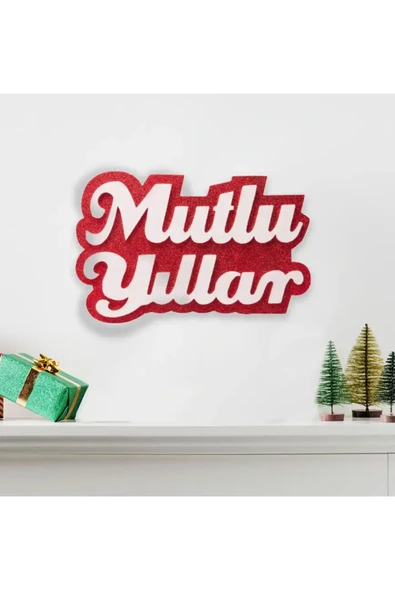 Yılbaşı Mutlu Yıllar Strafor Dekor Süs - Resim 3