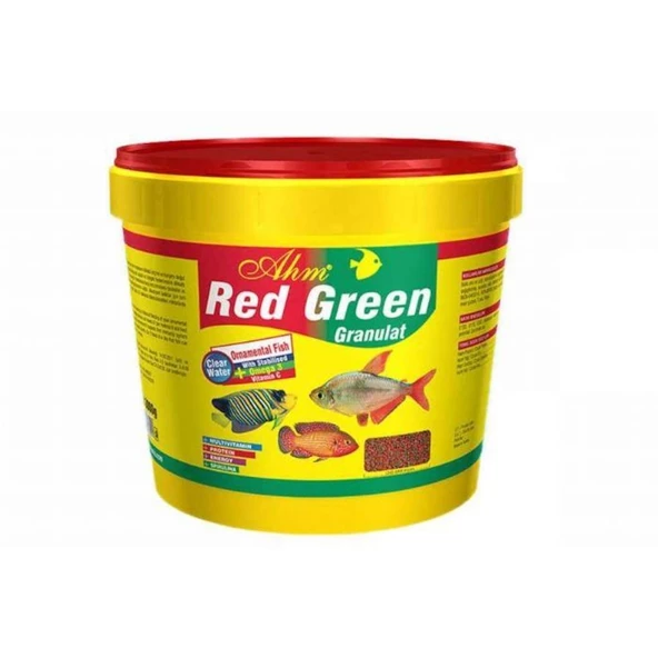 Ahm Red Green Granulat Akvaryum Balık Yemi 250 Gr (Açık Yem)