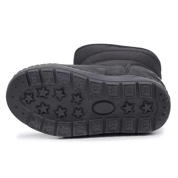 Kiko Kids Lp 70 Cırtlı Erkek/Kız Bebe Kar Bot Ayakkabı Siyah - 12