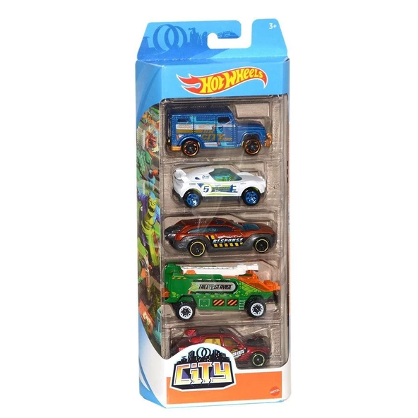 1806 Hot Wheels 5'li Araba Seti / +3 yaş