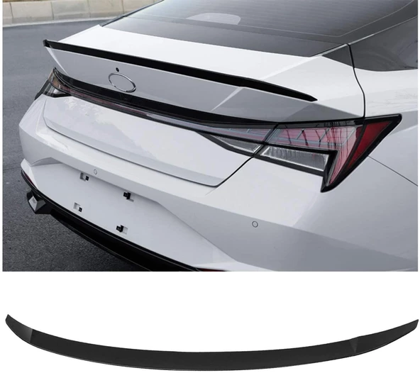 Hyundai Elentra 20-21  Spoiler Plastik Pianoblack - 2