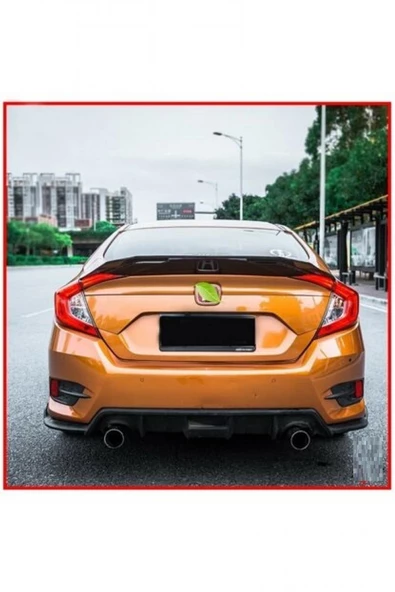 Honda Civic Fc5 16-21 JDM Spoiler Plastik Pianoblack