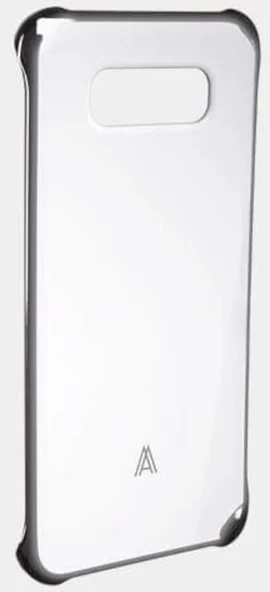 Samsung Galaxy A8 2015 Arka Kapak Şeffaf Gümüş Çerçeve - 2