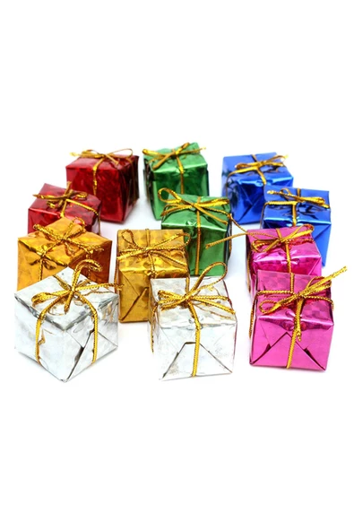 Yılbaşı Çam Ağacı Süsü Renkli Hediye Paketi 12'li - Resim 2