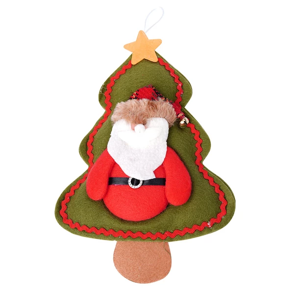 Yılbaşı Çam Ağacı Noel Baba Dekor Süs 16x24 cm - 1