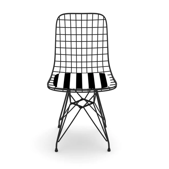 Knsz kafes tel sandalyesi 1 li mazlum syhtuan ofis cafe bahçe mutfak - Resim 2