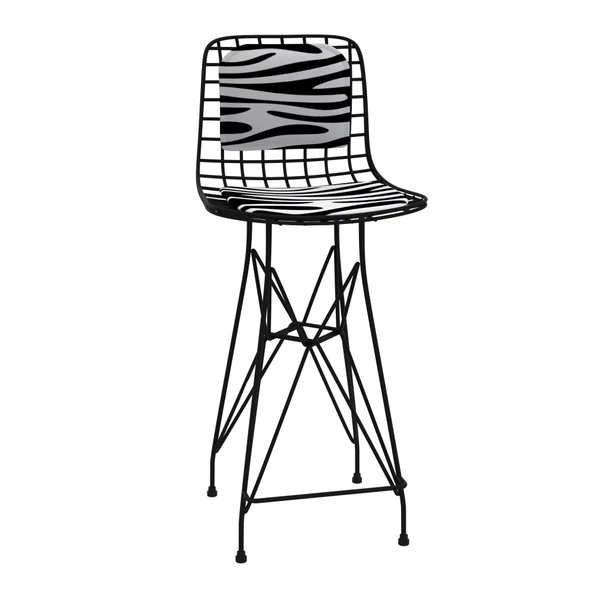 Knsz orta boy tel bar sandalyesi 1 li mağrur syhbonar sırt minderli 65 cm oturma yüksekliği mutfak bahçe cafe ofis - Resim 2