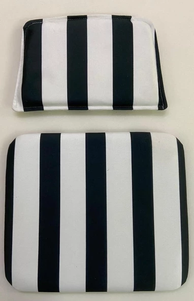 Knsz minder seti 1 li zng&mğr&uslu tuan kumaş tel bar sandalyesi oturma ve sırt minderi set - Resim 2