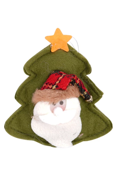 Yılbaşı Çam Ağacı Asma Noel Baba Süs 12x14 cm - 2