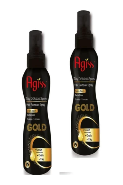 2 Adet Agiss Gold Tüy Dökücü Sprey 175 ml Ekstra Bakım - 2